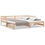 vidaXL Lit coulissant sans matelas 90x190 cm