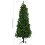 vidaXL Arbre de Noël artificiel aiguilles réalistes 240 cm vert