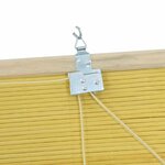 vidaXL Stores et Rideaux de fenêtre Jaune Bambou