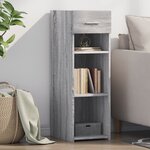 vidaXL Buffet sonoma gris 30x42 5x93 cm bois d'ingénierie