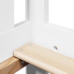 vidaXL Lit de jour avec toit sans matelas blanc 80x200 cm bois massif