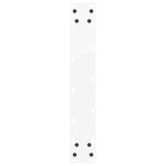 vidaXL Pieds de table de bar en U  2 pièces  blanc  50 x (90-91) cm  acier