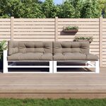 vidaXL Coussins de palette 5 Pièces taupe tissu