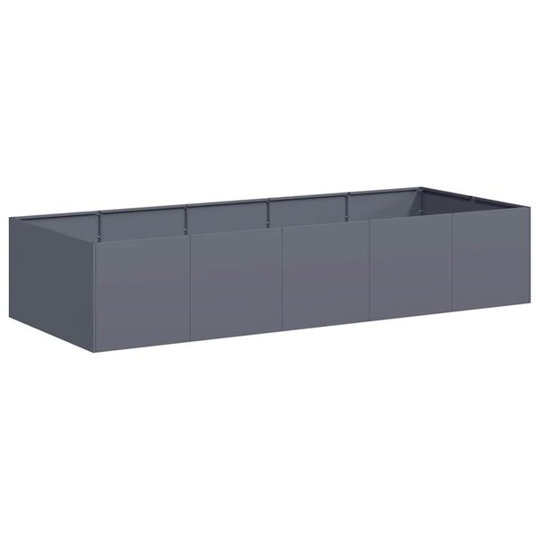 vidaXL Jardinière anthracite 200x80x40 cm acier