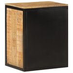 vidaXL Armoire de salle de bain 40x30x50cm bois massif manguier et fer