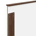 vidaXL Tête de lit avec tête de lit Chêne brun 80 cm Bois d'ingénierie