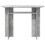 vidaXL Table console Gris béton 100 x 39 5 x 75 cm Bois d'ingénierie