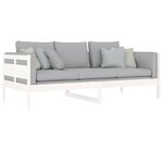 vidaXL Lit de jour sans matelas blanc bois de pin massif 90x200 cm