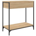 vidaXL Table console chêne sonoma 75x34 5x75 cm bois d'ingénierie