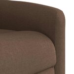 vidaXL Fauteuil inclinable Marron Tissu