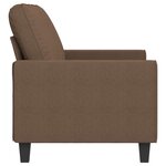 vidaXL Canapé à 2 places Marron 140 cm Tissu