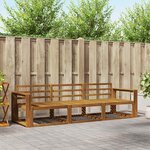 vidaXL Ensemble de canapés d'extérieur 3 pc Naturel