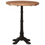 vidaXL Table de bistro Ø60x76 cm Bois d'acacia massif