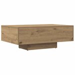 vidaXL Table basse chêne artisanal 85x55x31 cm bois d'ingénierie