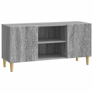 vidaXL Meuble TV 102 x 34 5 x 50 cm Sonoma gris Bois d'ingénierie