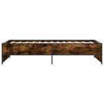 vidaXL Cadre de lit sans matelas chêne fumé 100x200 cm