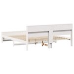 vidaXL Cadre de lit Blanc 180 x 200 cm Bois massif en pin