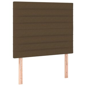 vidaXL Tête de lit Marron foncé 90x5x118/128 cm Tissu