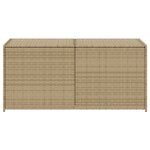 vidaXL Boîte de rangement de jardin mélange beige 283L résine tressée