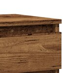 vidaXL Table de chevet vieux bois 40x35x50 cm bois d’ingénierie