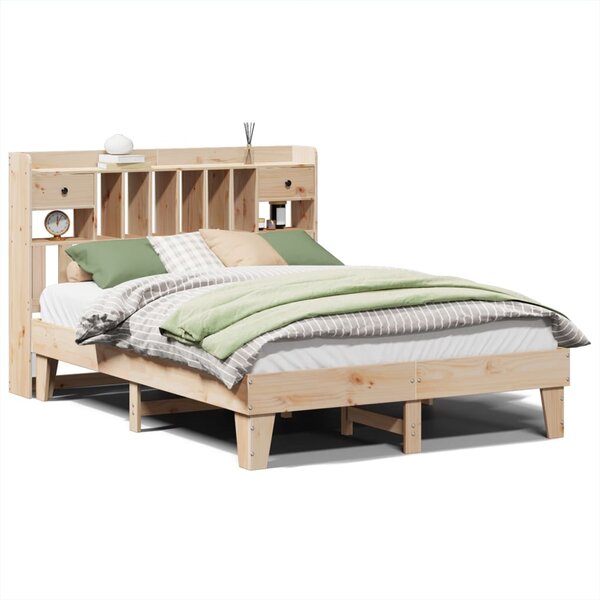 vidaXL Cadre de lit sans matelas 150x200 cm bois de pin massif