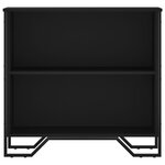 vidaXL Bibliothèque noir 80x31x74 5 cm bois d'ingénierie