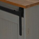 VidaXL Meuble TV HALDEN 2 portes coulissantes gris 150x40x60 cm