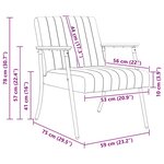 vidaXL fauteuil Noir 59 x 75 x 78 cm Velours