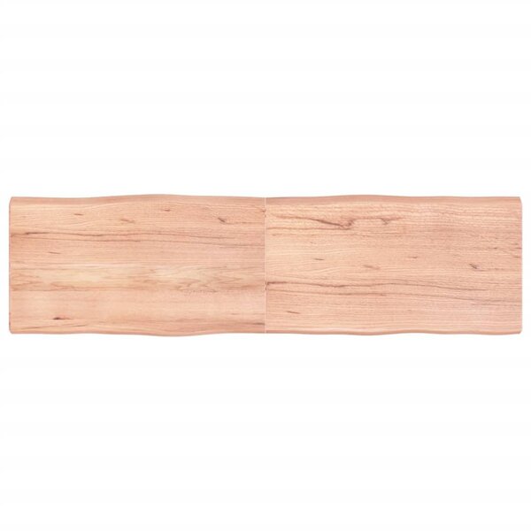 vidaXL Dessus de table bois massif traité bordure assortie