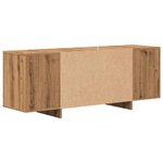 vidaXL Meuble TV chêne artisanal 130x35x50 cm bois d'ingénierie