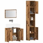 vidaXL Ensemble de meubles salle de bain 3 Pièces bois d'ingénierie