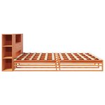 vidaXL Lit bibliothèque sans matelas cire marron 180x200cm bois massif