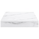 vidaXL Étagère Murale Marbre blanc 23 x 23 5 x 4 cm Bois d'ingénierie