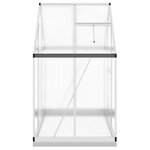 vidaXL Serre avec cadre de base argenté 169x114x202 cm aluminium