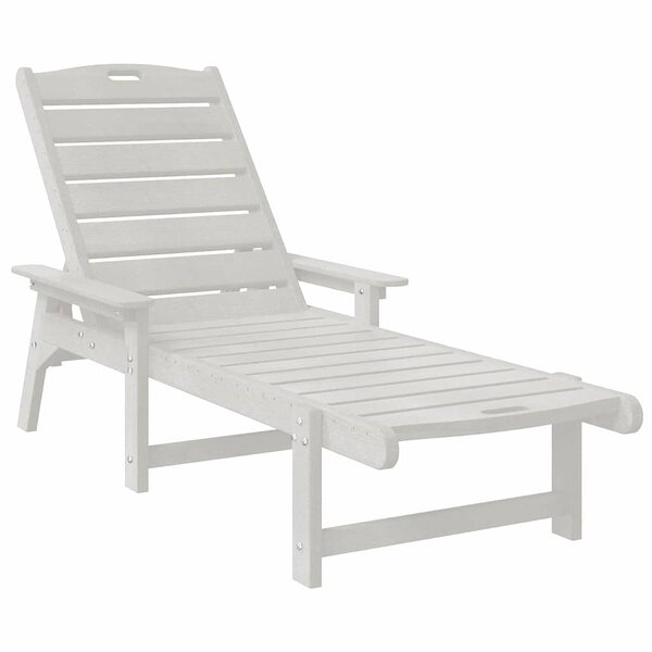 vidaXL Transat Blanc 73.5 x 92 x 90 cm Plastique
