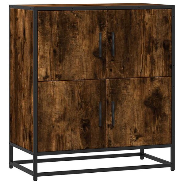 vidaXL Buffet chêne fumé 68x35x76 cm bois d'ingénierie