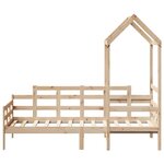 vidaXL Lit de jour avec toit 90x190 cm bois de pin massif
