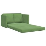 vidaXL Canapé-Lit Vert clair 204 x 122 x 60 cm Velours
