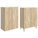 vidaXL Ensemble de Meubles 2 Pièces Chêne Sonoma Bois d'ingénierie