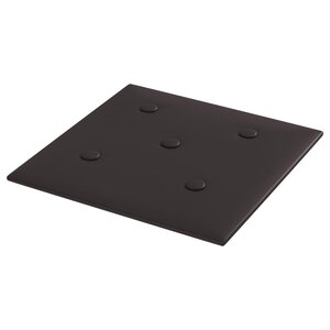 vidaXL Tête de lit murale 12 pc Noir Simili cuir