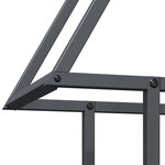 vidaXL Portant de bois chauffage anthracite 50x25x60 cm