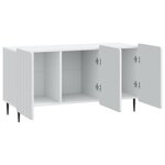 vidaXL Meuble TV Blanc 99 x 34 5 x 52 cm Bois d'ingénierie