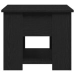Table basse en chêne noir vidaXL 79x49x41 cm en bois reconstitué