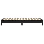vidaXL Cadre de lit Noir 90x190 cm Tissu
