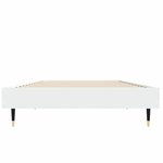vidaXL Cadre de lit sans matelas blanc 75x190 cm bois d'ingénierie