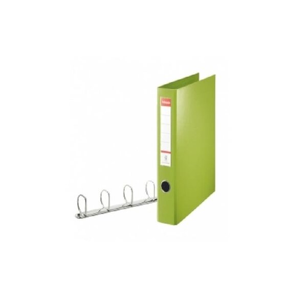 Classeur à 4 anneaux dos 6 cm plastifié intérieur et extérieur Vert ESSELTE