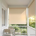 vidaXL Store enrouleur Protection UV Beige 140 x 140 cm Polyester