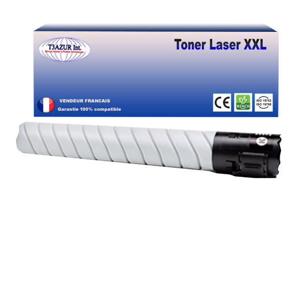 Toner compatible avec ricoh aficio mpc2003sp  mpc2003zsp  mpc2004sp noir - 15 000 pages - t3azur