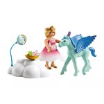 PLAYMOBIL 71802 - Princesse et poulain ailé  nuage et accessoires