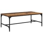 vidaXL Table basse Bois Ancien 100 x 50 x 35 cm Bois d'ingénierie